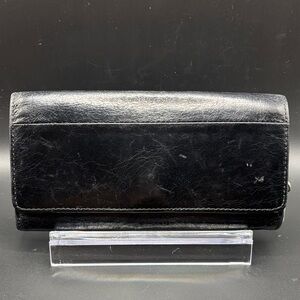 HOBO Classic Black Leather Wallet